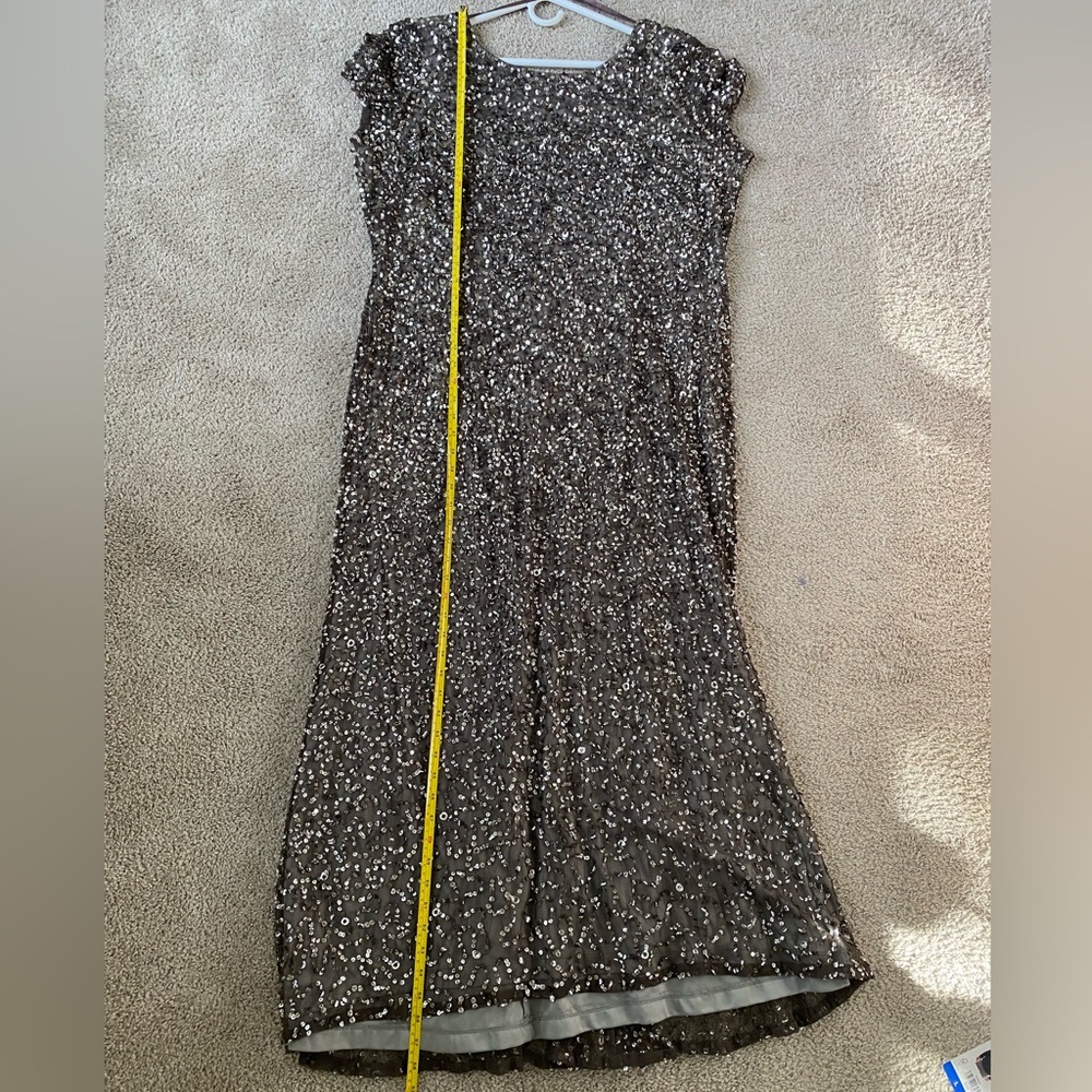 Adrianna Papell full length sequin dress | size 20W - Picture 11 of 12